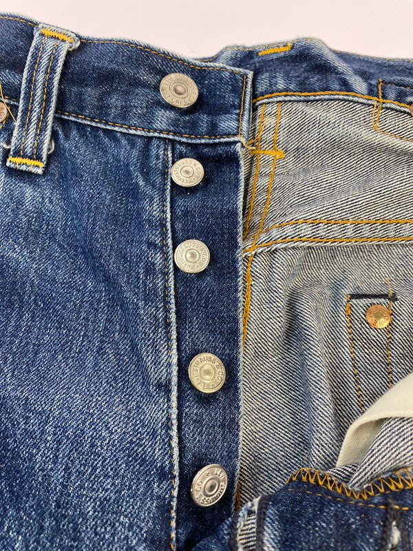 【現状渡し品】【メンズ】 Levi's リーバイス ボタン裏555 BIG E 201XX DENIM PANT デニムパンツ ボトムス 157-260410-jt-16-min サイズ：W31 カラー：インディゴ 万代Net店