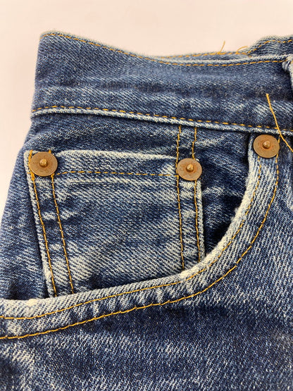 【現状渡し品】【メンズ】 Levi's リーバイス ボタン裏555 BIG E 201XX DENIM PANT デニムパンツ ボトムス 157-260410-jt-16-min サイズ：W31 カラー：インディゴ 万代Net店