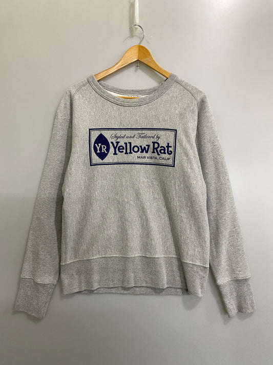 【中古品】【メンズ】 YELLOW RAT イエローラット YELLOW RAT CLASSIC BOX CREW クラシック ボックス クルー WS-YRT38 メンズ トップス スウェット 145-260702-hu-49-min サイズ：Ｓ カラー：グレー 万代Net店