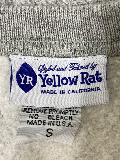 【中古品】【メンズ】 YELLOW RAT イエローラット YELLOW RAT CLASSIC BOX CREW クラシック ボックス クルー WS-YRT38 メンズ トップス スウェット 145-260702-hu-49-min サイズ：Ｓ カラー：グレー 万代Net店