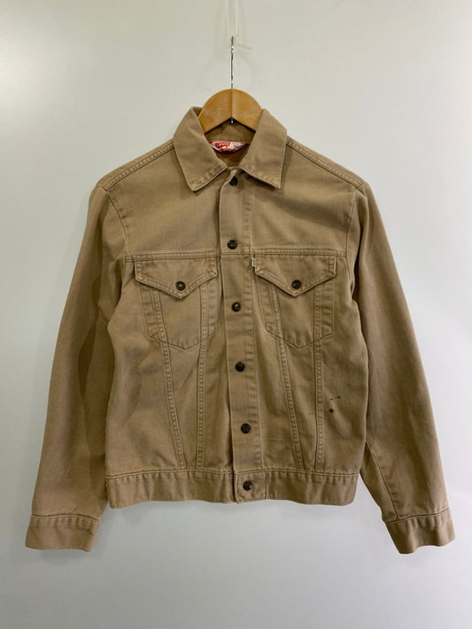 【中古品】【メンズ】 Levi's リーバイス 70'S三角タグ白タグ 70505-4023 COTTON TRUCKER JACKET アウター 146-240925-AS-33-min サイズ：サイズ36 カラー：ベージュ 万代Net店