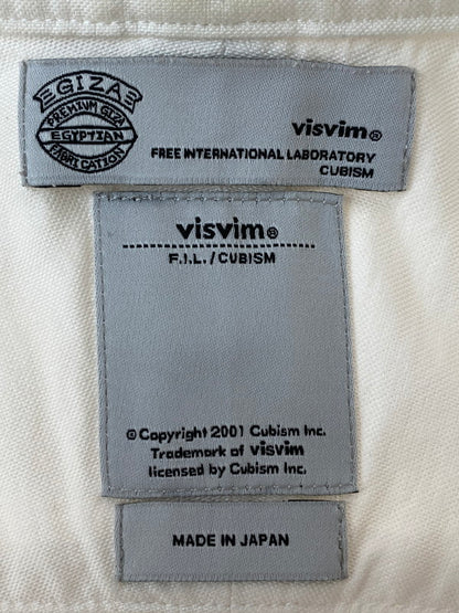 【中古品】【メンズ】 VISVIM ビズビム 12SS JUNEAU WELD SHIRT 0112105011007 ショートスリーブ コットンシャツ 半袖シャツ トップス 142-240927-yn-14-min サイズ：2 カラー：ホワイト 万代Net店