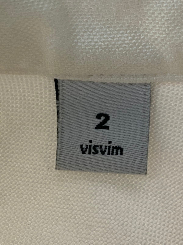 【中古品】【メンズ】 VISVIM ビズビム 12SS JUNEAU WELD SHIRT 0112105011007 ショートスリーブ コットンシャツ 半袖シャツ トップス 142-240927-yn-14-min サイズ：2 カラー：ホワイト 万代Net店