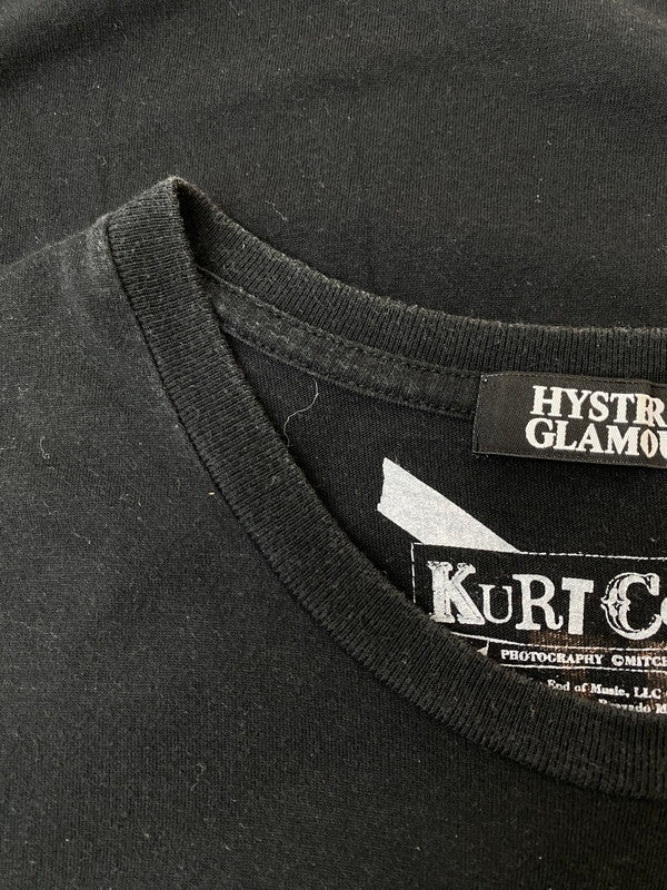 【中古品】【メンズ】 HYSTERIC GLAMOUR ヒステリックグラマー 4CT-5462 KURT COBAIN T-SHIRT 半袖 140-240925-AS-40-min サイズ：M カラー：ブラック 万代Net店