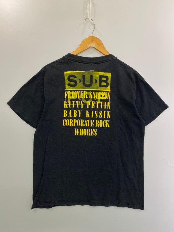 【中古品】【メンズ】 NIRVANA 90S BOOTLEG SMILEY TEE ニルヴァーナ 90年代 ブートレグ スマイリー Tシャツ メンズ トップス 半袖 プリントT 146-250704-em-01-min サイズ：MD カラー：ブラック 万代Net店