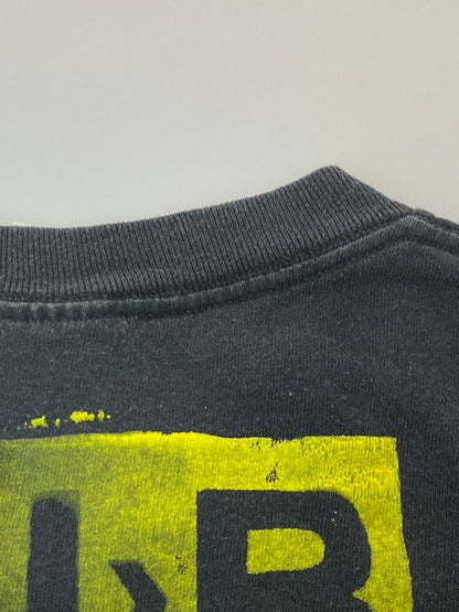 【中古品】【メンズ】 NIRVANA 90S BOOTLEG SMILEY TEE ニルヴァーナ 90年代 ブートレグ スマイリー Tシャツ メンズ トップス 半袖 プリントT 146-250704-em-01-min サイズ：MD カラー：ブラック 万代Net店