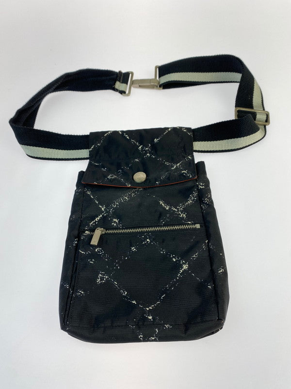 【中古品】【メンズ】 CHANEL シャネル 98年製 旧トラベルライン ウエストポーチ 鞄 バッグ ショルダーバッグ 180-240929-AS-18-min カラー：ブラック 万代Net店