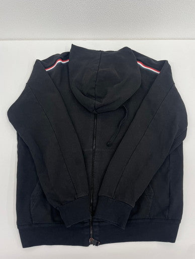 【中古品】【メンズ】 MONCLER モンクレール H10918G00047 22SS バックロゴプリント ジップアップスウェットパーカー 141-241008-NK-2-yok サイズ：S カラー：Black系 万代Net店