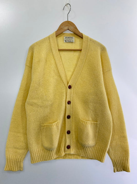 【中古品】【メンズ】  THE MOORS 80's WOOL CARDEGAN ウールカーディガン トップス 146-240927-yn-23-min サイズ：L カラー：イエロー 万代Net店