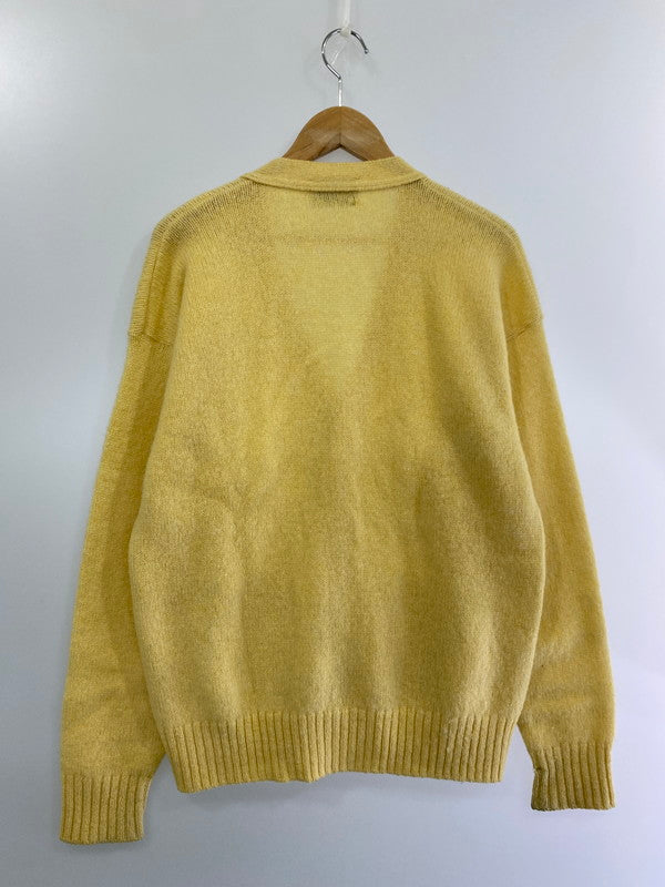 【中古品】【メンズ】  THE MOORS 80's WOOL CARDEGAN ウールカーディガン トップス 146-240927-yn-23-min サイズ：L カラー：イエロー 万代Net店