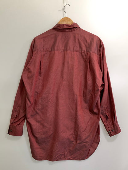 【中古品】【メンズ】 Christian Dior クリスチャンディオール 90S REGULAR COLLAR L S SHIRT レギュラーカラーシャツ 長袖トップス 141-241004-me-07-min サイズ：M カラー：ワインレッド系 万代Net店