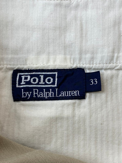 【中古品】【メンズ】 POLO RALPH LAUREN ポロ・ラルフローレン COTTON PANTS コットンパンツ ボトムス 157-240927-yn-01-min サイズ：33 カラー：ベージュ 万代Net店