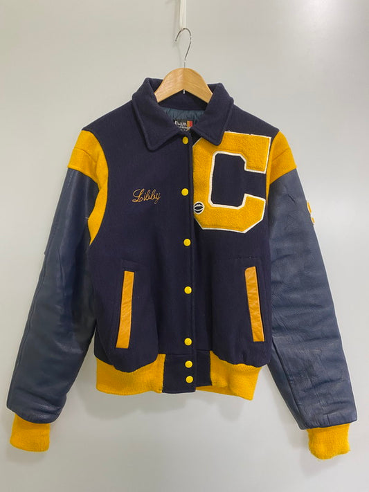 【中古品】【メンズ】  FORDHAM STADIUM JACKET フォーダム スタジアムジャケット アウター 146-240926-yn-17-min サイズ：38 カラー：ネイビー/イエロー 万代Net店