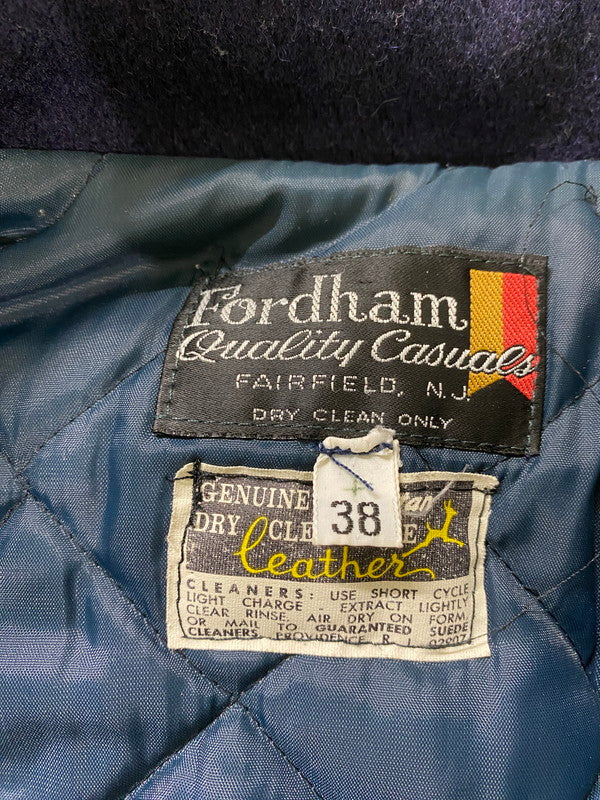 【中古品】【メンズ】  FORDHAM STADIUM JACKET フォーダム スタジアムジャケット アウター 146-240926-yn-17-min サイズ：38 カラー：ネイビー/イエロー 万代Net店