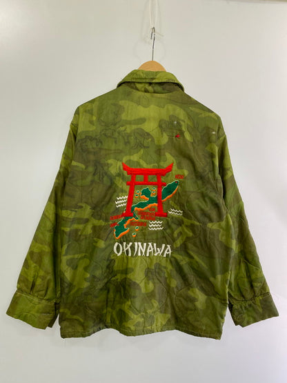 【中古品】【メンズ】  USED 70's OKINAWA SUKAJAN CAMO ユーズド スカジャン カモ アウター 146-240927-yn-28-min カラー：カモフラージュ 万代Net店