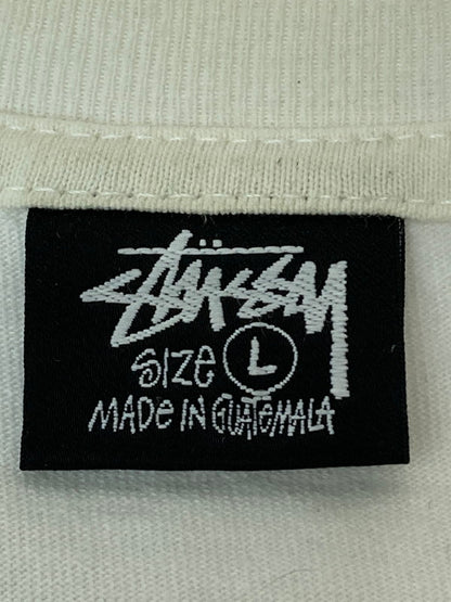 【中古品】【メンズ】 STUSSY ステューシー SLEEVE LOGO L/S TEE スリーブロゴ 長袖Tシャツ トップス 146-250104-me-13-min サイズ：L カラー：ホワイト 万代Net店
