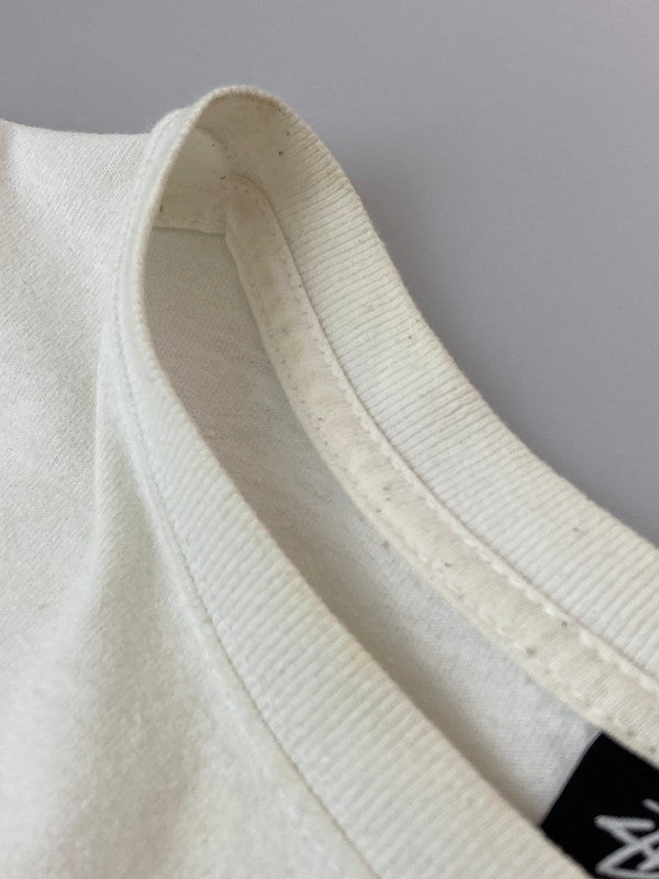 【中古品】【メンズ】 STUSSY ステューシー SLEEVE LOGO L/S TEE スリーブロゴ 長袖Tシャツ トップス 146-250104-me-13-min サイズ：L カラー：ホワイト 万代Net店