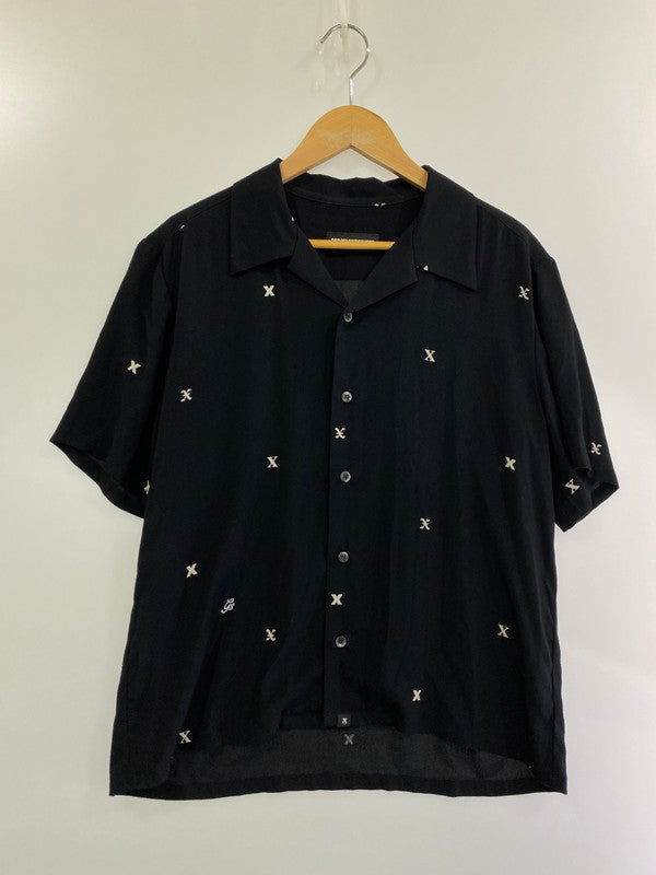 【中古品】【メンズ】  GOD SELECTION XXX S/S RAYON SHIRT ゴッドセレクション トリプルエックス ショートスリーブ レーヨンシャツ 半袖シャツ トップス 146-240927-yn-29-min サイズ：S カラー：ブラック 万代Net店