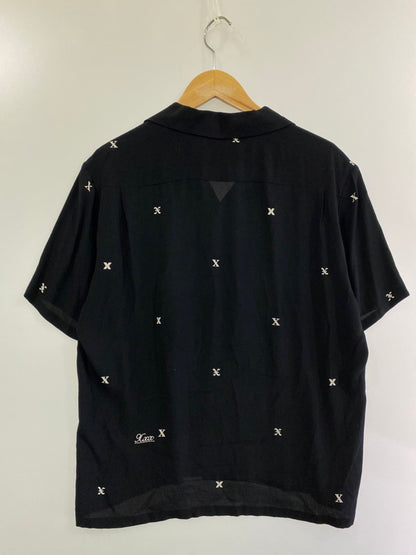 【中古品】【メンズ】  GOD SELECTION XXX S/S RAYON SHIRT ゴッドセレクション トリプルエックス ショートスリーブ レーヨンシャツ 半袖シャツ トップス 146-240927-yn-29-min サイズ：S カラー：ブラック 万代Net店