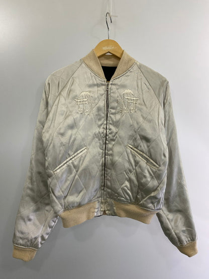 【中古品】【メンズ】 VINTAGE 50S 白虎×龍×日本地図 REVERSIBLE SOUVENIR JACKET スカジャン アウター 146-240930-AS-10-min サイズ：S カラー：ネイビー 万代Net店