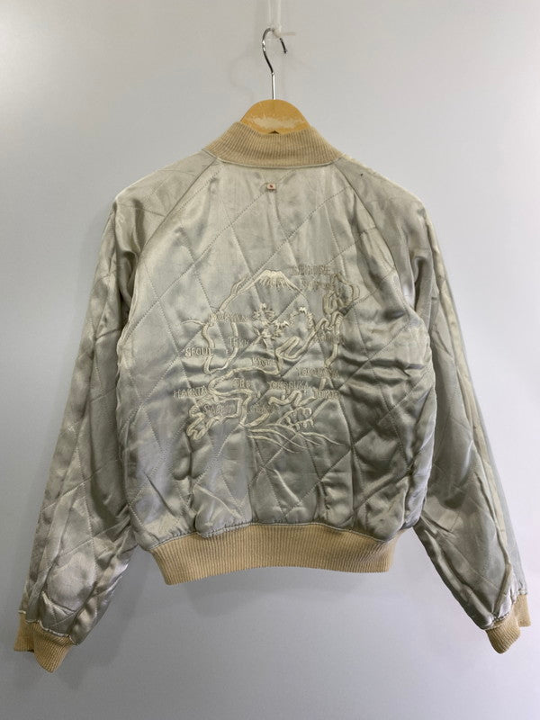 【中古品】【メンズ】 VINTAGE 50S 白虎×龍×日本地図 REVERSIBLE SOUVENIR JACKET スカジャン アウター 146-240930-AS-10-min サイズ：S カラー：ネイビー 万代Net店