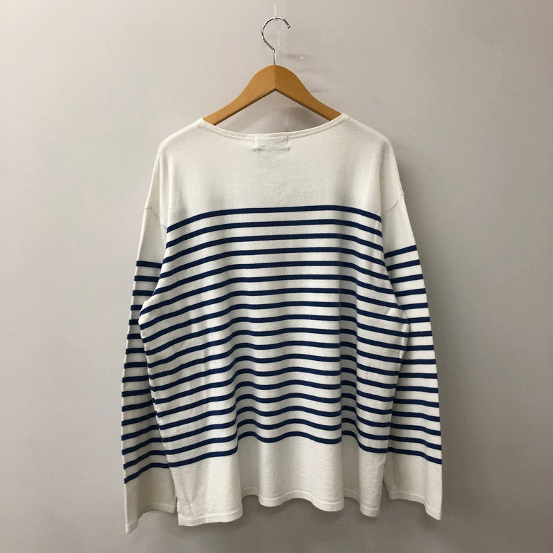 【中古品】【メンズ】  GRAPHPAPER グラフペーパー 22SS PANELBORDER L/S TEE GU221-70218 パネルボーダー ロングスリーブ Tシャツ トップス 長袖 140-250804-ts-10-tei サイズ：1 カラー：ホワイト 万代Net店