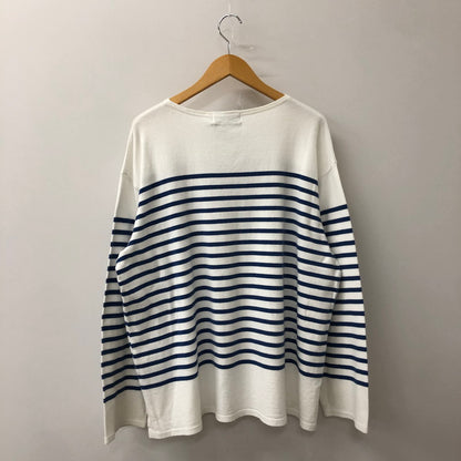 【中古品】【メンズ】  GRAPHPAPER グラフペーパー 22SS PANELBORDER L/S TEE GU221-70218 パネルボーダー ロングスリーブ Tシャツ トップス 長袖 140-250804-ts-10-tei サイズ：1 カラー：ホワイト 万代Net店