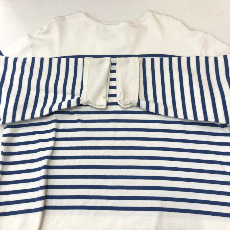 【中古品】【メンズ】  GRAPHPAPER グラフペーパー 22SS PANELBORDER L/S TEE GU221-70218 パネルボーダー ロングスリーブ Tシャツ トップス 長袖 140-250804-ts-10-tei サイズ：1 カラー：ホワイト 万代Net店