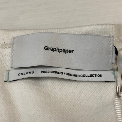 【中古品】【メンズ】  GRAPHPAPER グラフペーパー 22SS PANELBORDER L/S TEE GU221-70218 パネルボーダー ロングスリーブ Tシャツ トップス 長袖 140-250804-ts-10-tei サイズ：1 カラー：ホワイト 万代Net店