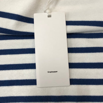 【中古品】【メンズ】  GRAPHPAPER グラフペーパー 22SS PANELBORDER L/S TEE GU221-70218 パネルボーダー ロングスリーブ Tシャツ トップス 長袖 140-250804-ts-10-tei サイズ：1 カラー：ホワイト 万代Net店