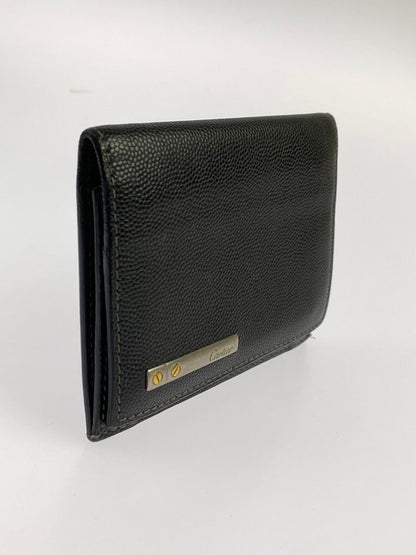 【中古品】【メンズ/レディース】 CARTIER カルティエ CARD CASE サントス ドゥ カルティエ カードケース 181-241003-yn-12-min カラー：ブラック 万代Net店