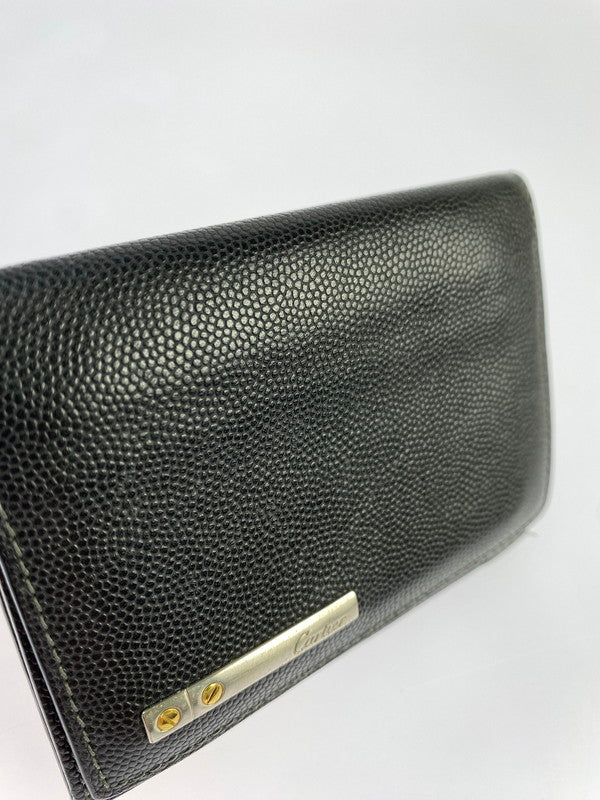 【中古品】【メンズ/レディース】 CARTIER カルティエ CARD CASE サントス ドゥ カルティエ カードケース 181-241003-yn-12-min カラー：ブラック 万代Net店