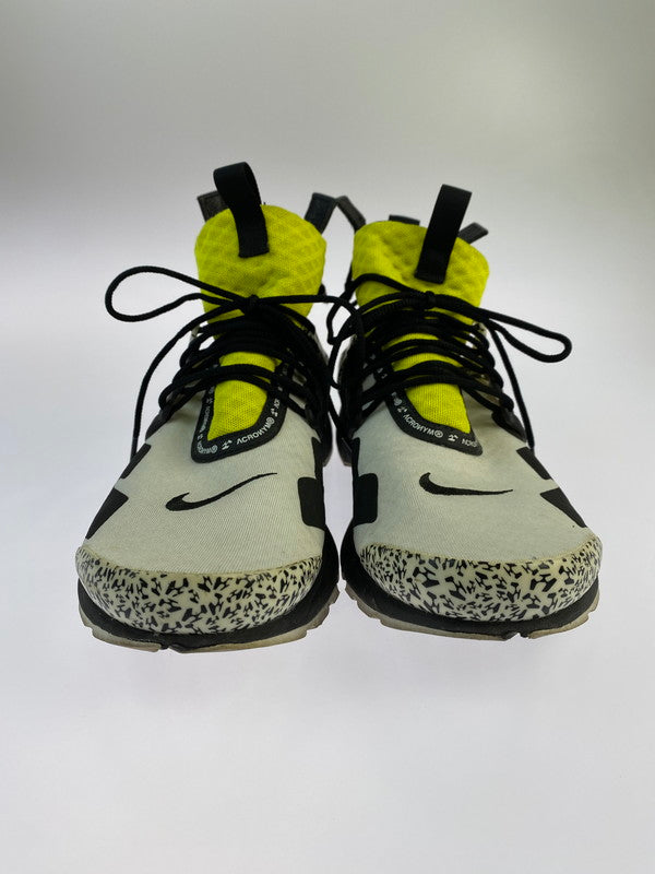 【中古品】【メンズ】 NIKE ナイキ AIR PRESTO MID ACRONYM AH7832-100 エア プレスト ミッド アクロニウム スニーカー 靴 160-241003-yn-16-min サイズ：28.0cm US10 カラー：WHITE/BLACK-DYNAMIC YELLOW 万代Net店