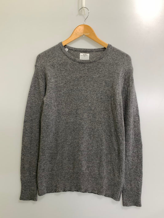 【中古品】【メンズ】 VISVIM ビズビム 0114205012005 LS WOOL KNIT TOPS ウールニット トップス 142-241001-me-07-min サイズ：1 カラー：グレー 万代Net店