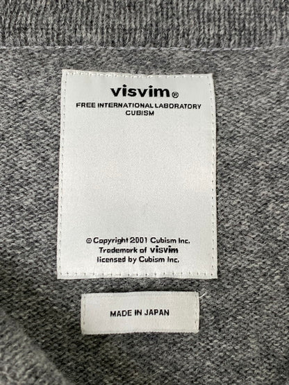 【中古品】【メンズ】 VISVIM ビズビム 0114205012005 LS WOOL KNIT TOPS ウールニット トップス 142-241001-me-07-min サイズ：1 カラー：グレー 万代Net店