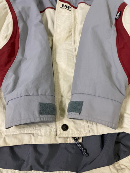 【中古品】【メンズ】 HELLY HANSEN ヘリーハンセン HSB0633 MOUNTAIN PARKA マウンテンパーカー ジャケット アウター 144-250106-me-08-min サイズ：S カラー：グレー/ホワイト 万代Net店