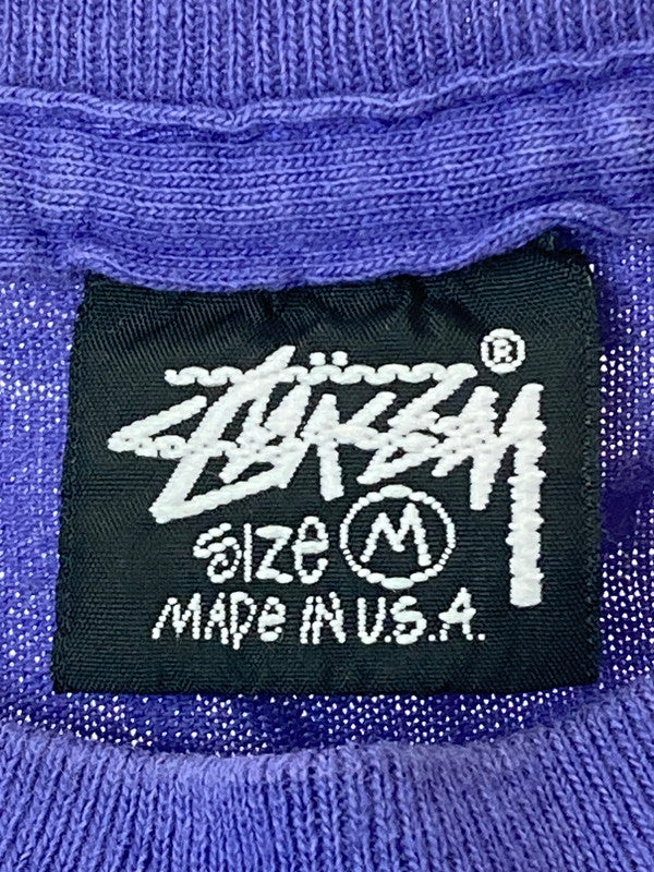 【現状渡し品】【メンズ】 OLD STUSSY オールドステューシー USA製 90S"ALOHA"PRINTED T-SHIRT 半袖Tシャツ 142-250125-AS-33-min サイズ：M カラー：パープル 万代Net店