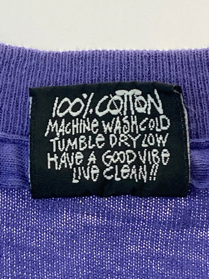 【現状渡し品】【メンズ】 OLD STUSSY オールドステューシー USA製 90S"ALOHA"PRINTED T-SHIRT 半袖Tシャツ 142-250125-AS-33-min サイズ：M カラー：パープル 万代Net店