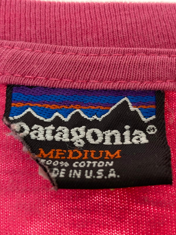 【中古品】【メンズ】 patagonia パタゴニア USA製 80S 絶滅T 半袖Tシャツ トップス 144-241001-ks-24-min サイズ：M カラー：ピンク 万代Net店