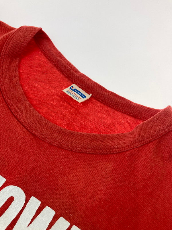 【現状渡し品】【メンズ】 Champion チャンピオン バータグ後期 70-80S EISENHOWER FOOTBALL T-SHIRT アイゼンハワー フットボールTシャツ トップス 146-241001-ks-29-min サイズ：M カラー：レッド 万代Net店