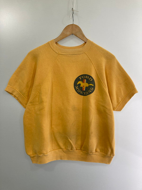 【現状渡し品】【メンズ】  VINTAGE ヴィンテージ 染み込み 60S FORD MUSTANG S S RAGLAN SWEATSHIRT ラグランスウェットシャツ トップス 146-241001-ks-25-min サイズ：不明 カラー：イエロー系 万代Net店