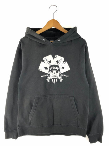 【中古品】【メンズ】 STUSSY ステューシー 00's DEATH'S ROCKERS L/S HOODIE デスロッカーズ ロングスリーブ フーディー パーカー トップス 142-251009-rt-12-tag サイズ：S カラー：ブラック 万代Net店
