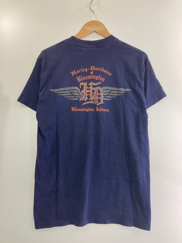 【中古品】【メンズ】  HARLEY-DAVIDSON ハーレーダビッドソン c2003 PRINT S S TEE 半袖 146-241006-AS-3-min サイズ：M カラー：パープル系 万代Net店