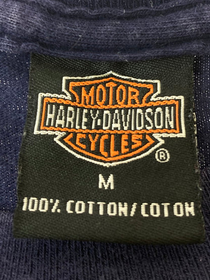 【中古品】【メンズ】  HARLEY-DAVIDSON ハーレーダビッドソン c2003 PRINT S S TEE 半袖 146-241006-AS-3-min サイズ：M カラー：パープル系 万代Net店