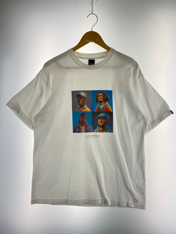 【現状渡し品】【メンズ】 APPLEBUM アップルバム APHEROES ICON T-SHIRT Tシャツ トップス 142-251222-zi-43-min サイズ：XL カラー：ホワイト 万代Net店