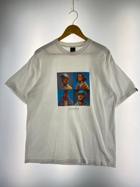 【現状渡し品】【メンズ】 APPLEBUM アップルバム APHEROES ICON T-SHIRT Tシャツ トップス 142-251222-zi-43-min サイズ：XL カラー：ホワイト 万代Net店