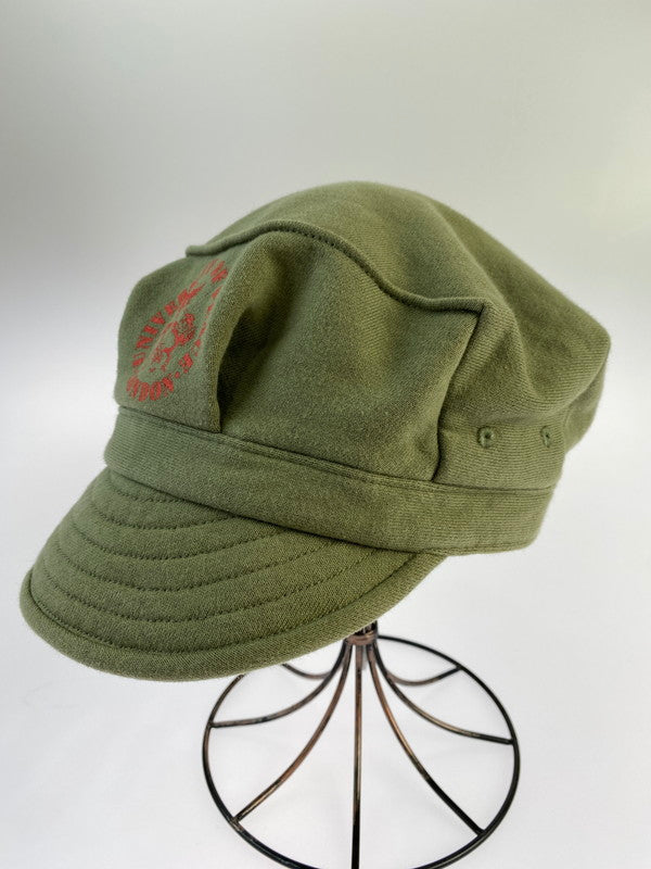 【中古品】【メンズ】 Vivienne Westwood ヴィヴィアンウエストウッド ”UNIVERSITY OF PEACE”HAT 帽子 キャスケット 185-241013-AS-8-min サイズ：M カラー：カーキ 万代Net店