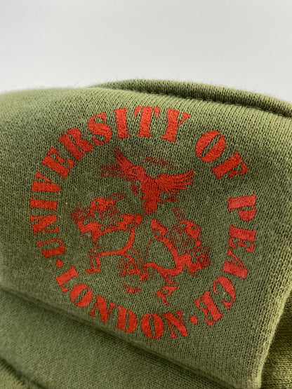 【中古品】【メンズ】 Vivienne Westwood ヴィヴィアンウエストウッド ”UNIVERSITY OF PEACE”HAT 帽子 キャスケット 185-241013-AS-8-min サイズ：M カラー：カーキ 万代Net店