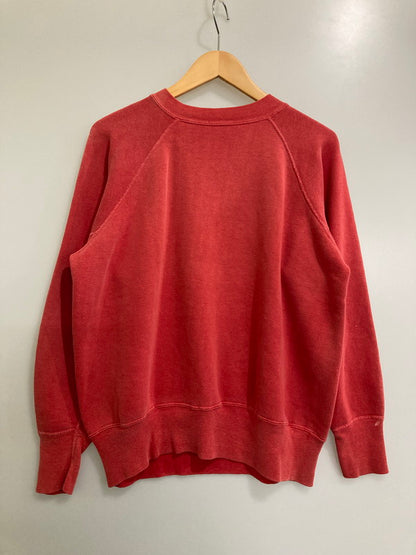 【現状渡し品】【メンズ】  VINTAGE ヴィンテージ 脇下ガゼット 二本針 長リブ 50S SOLID RAGLAN SWEATSHIRT ソリッドラグラン トレーナー トップス 146-241007-me-20-min サイズ：サイズ不明 カラー：レッド 赤 万代Net店