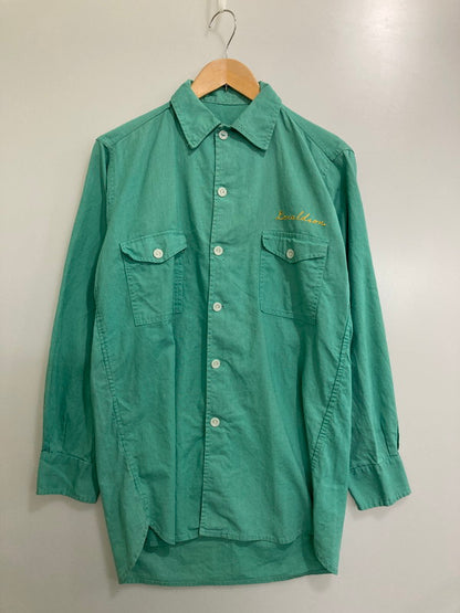 【現状渡し品】【メンズ】  VINTAGE ヴィンテージ 50S GIM HULLEY HOT ROD LINEN WORK SHIRT ワークシャツ  146-241007-me-19-min サイズ：サイズ不明 カラー：グリーン 緑 万代Net店